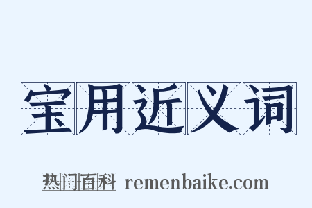 宝用近义词是什么意思的图片
